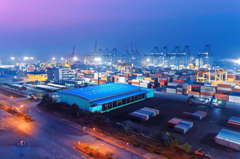 Commercial Aerial Photography 9 Commercial Aerial Photography industrial port nightime